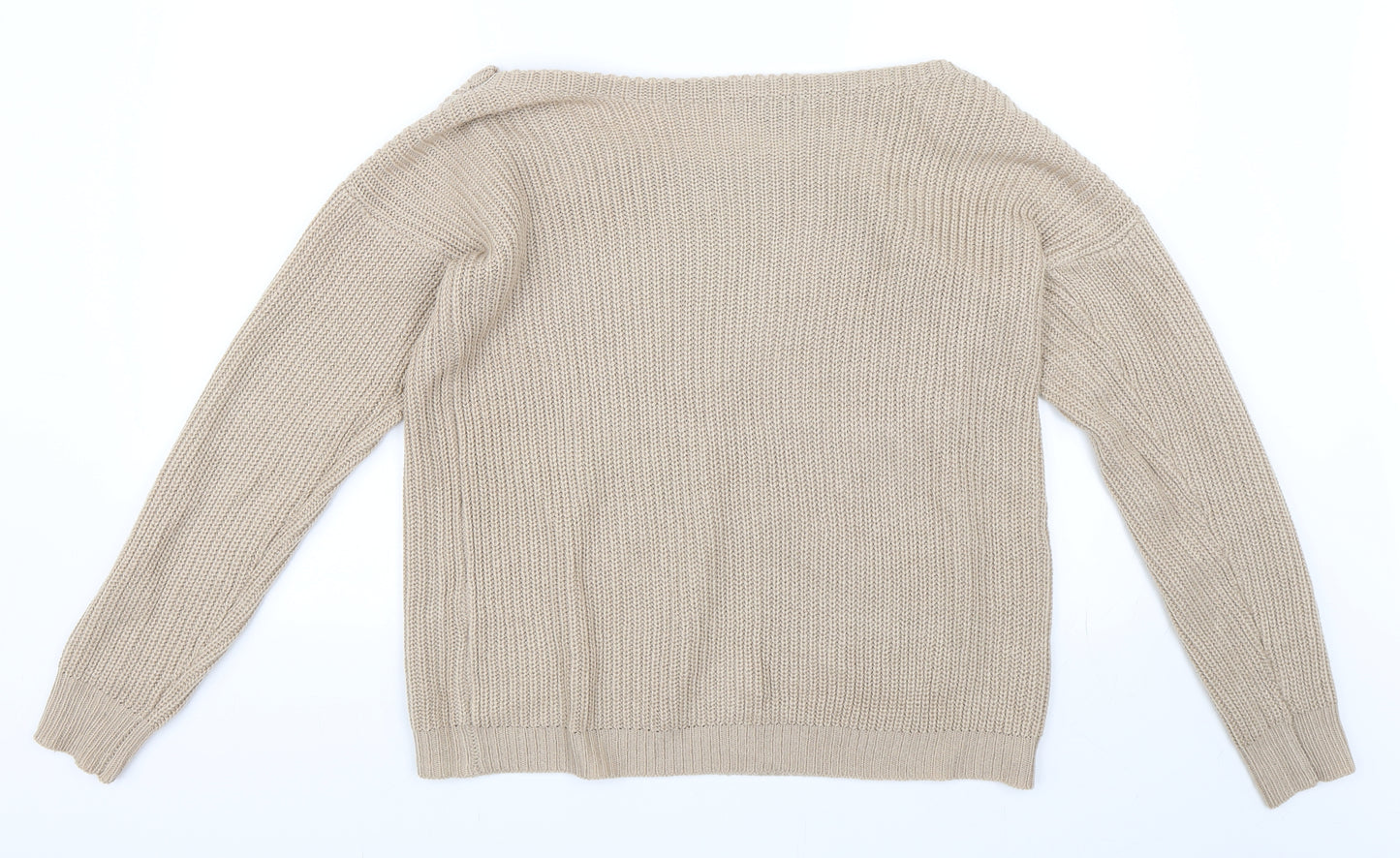 Missguided Womens Beige   Pullover Jumper Size M