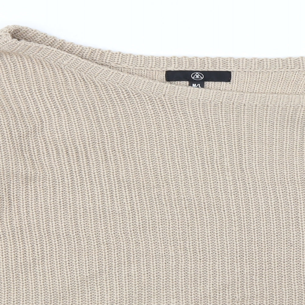 Missguided Womens Beige   Pullover Jumper Size M