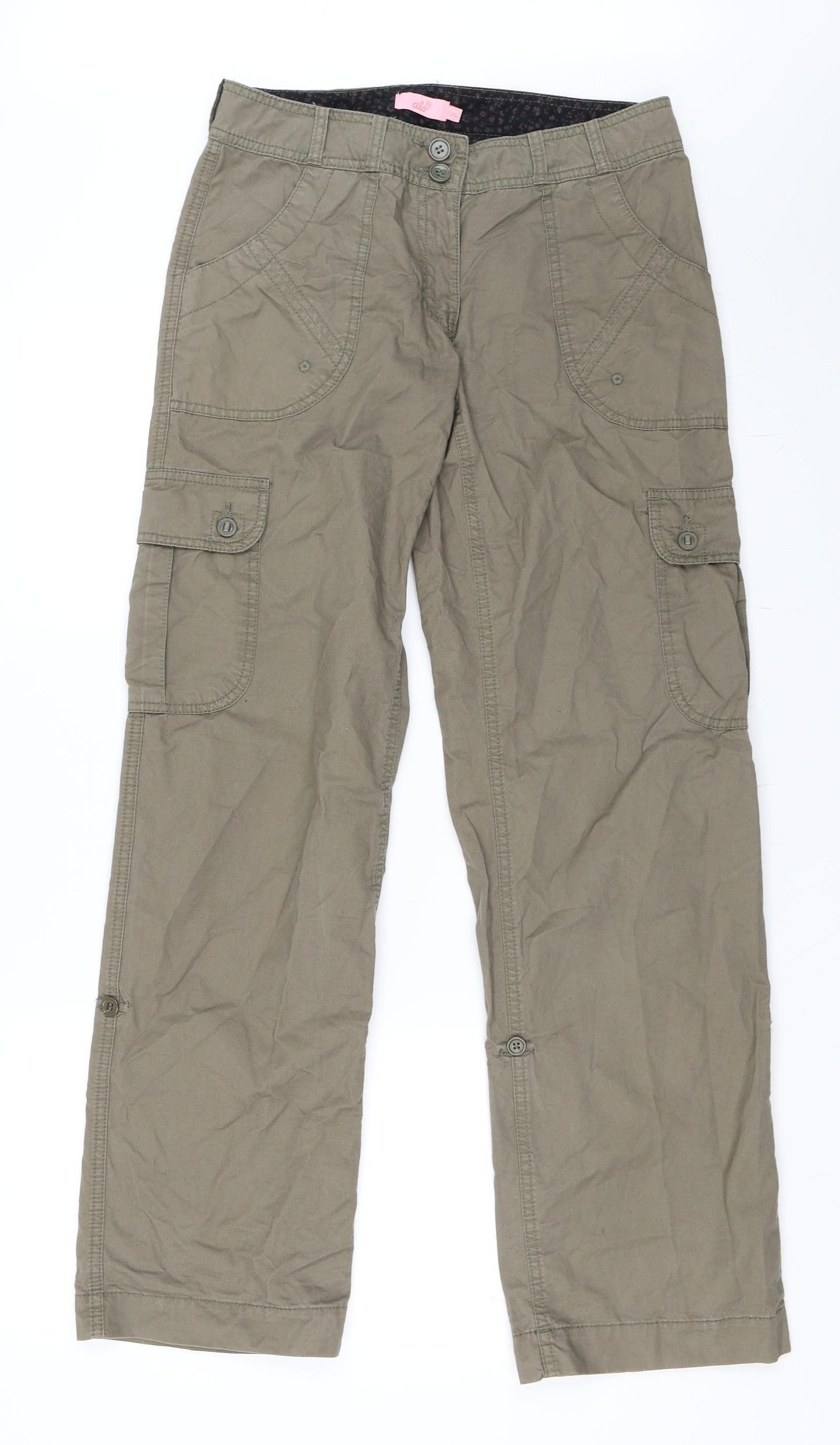 Preworn Womens Green   Cargo Trousers Size 10 L31 in