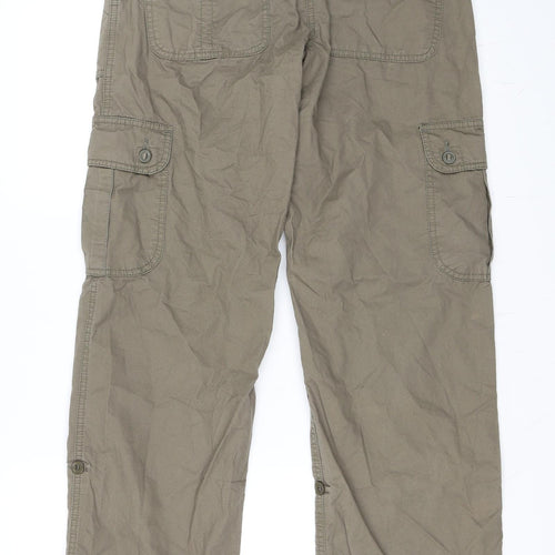 Preworn Womens Green   Cargo Trousers Size 10 L31 in
