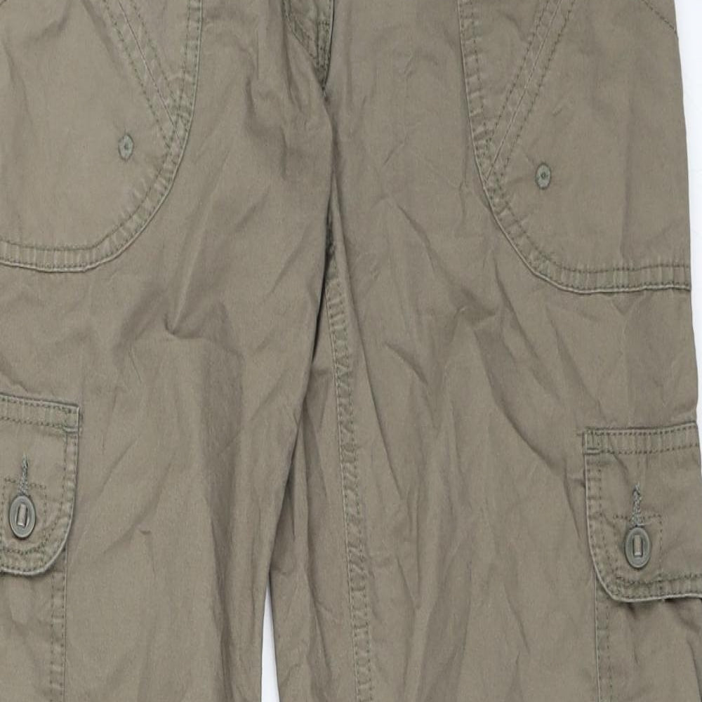 Preworn Womens Green   Cargo Trousers Size 10 L31 in