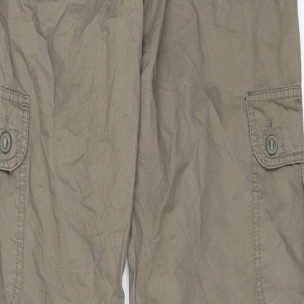 Preworn Womens Green   Cargo Trousers Size 10 L31 in