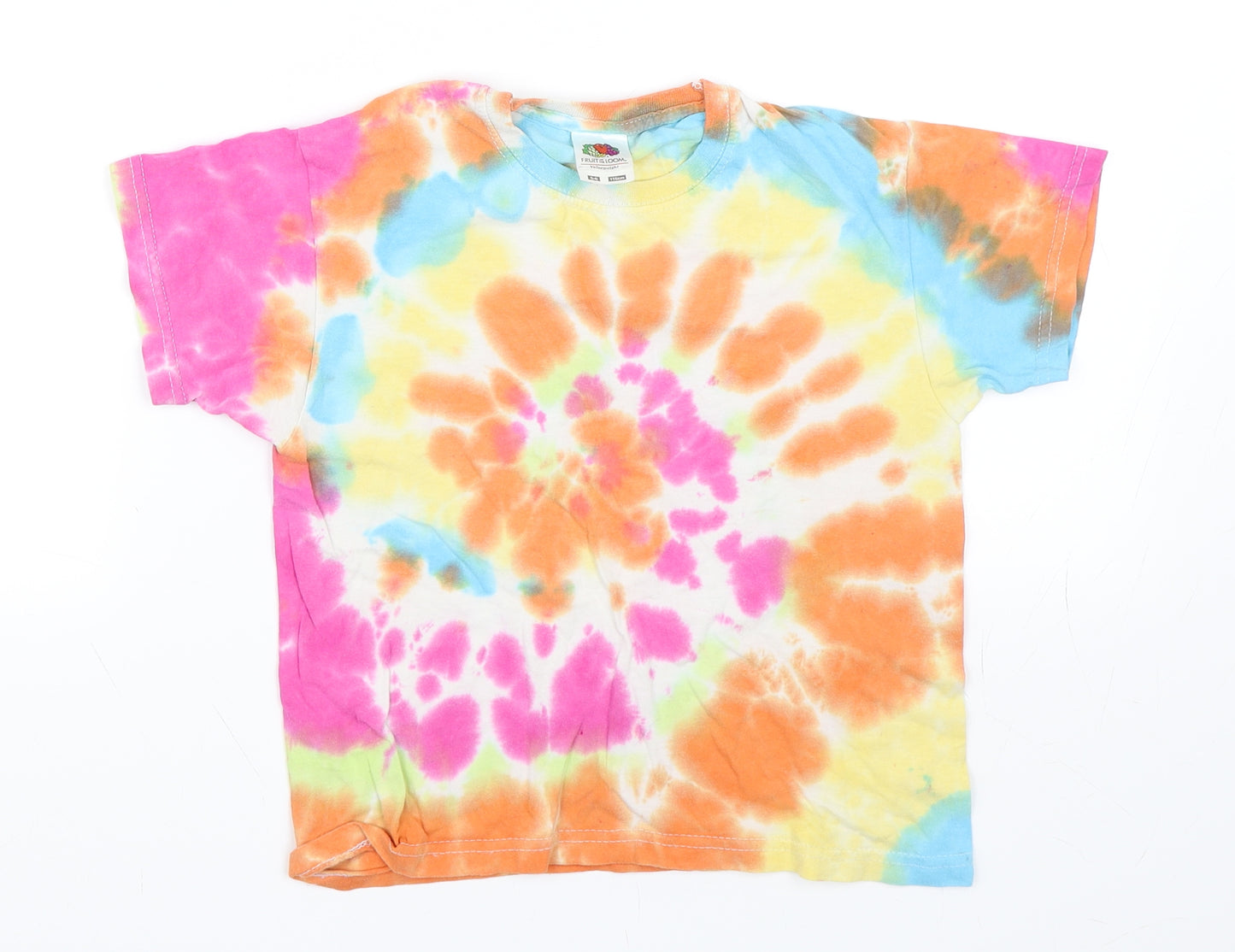 Fruit of the Loom Girls Pink   Basic T-Shirt Size 5-6 Years