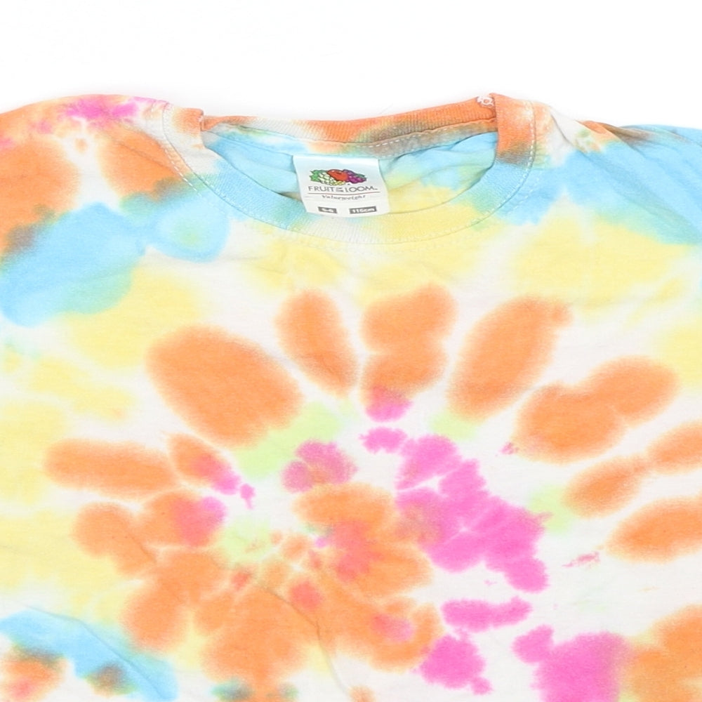 Fruit of the Loom Girls Pink   Basic T-Shirt Size 5-6 Years