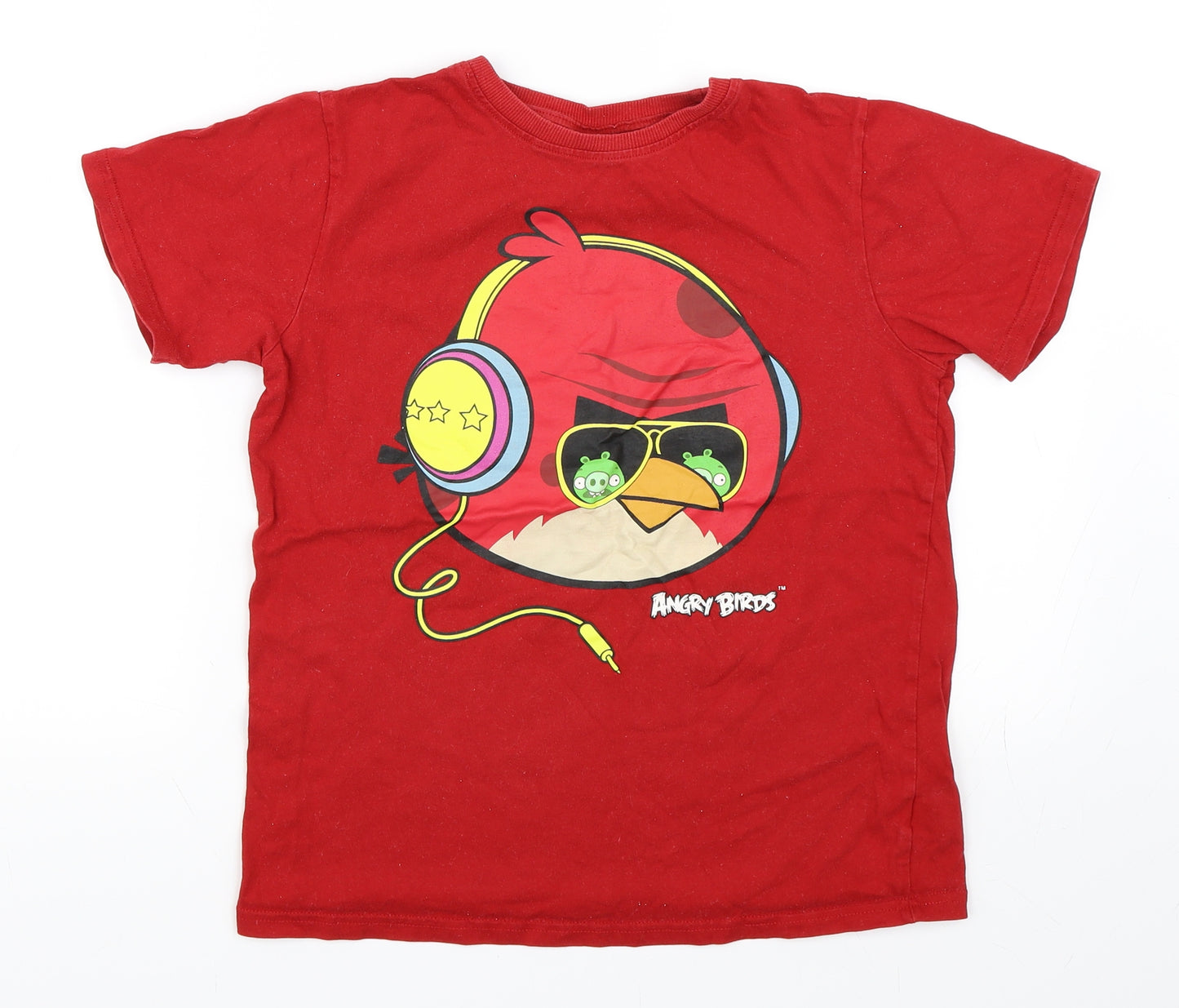 NEXT Boys Red   Basic T-Shirt Size 12 Years  - Angry Birds