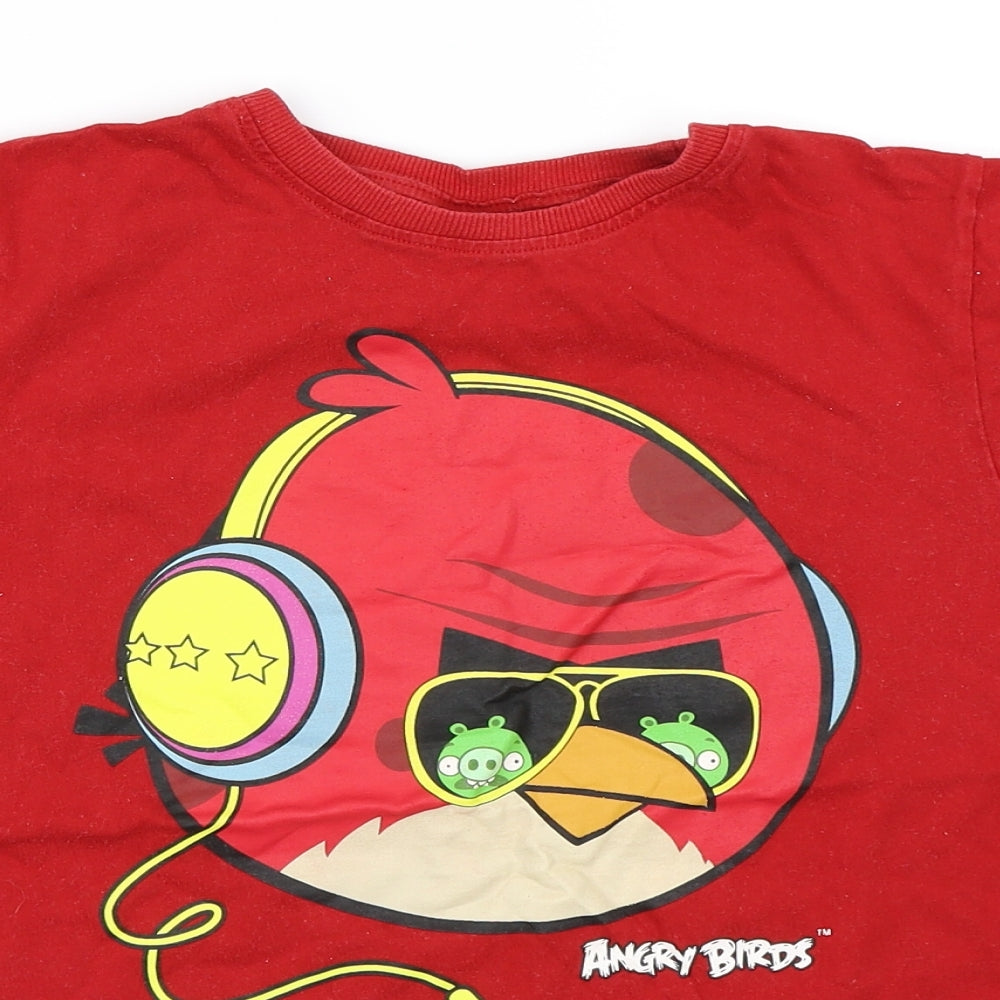 NEXT Boys Red   Basic T-Shirt Size 12 Years  - Angry Birds