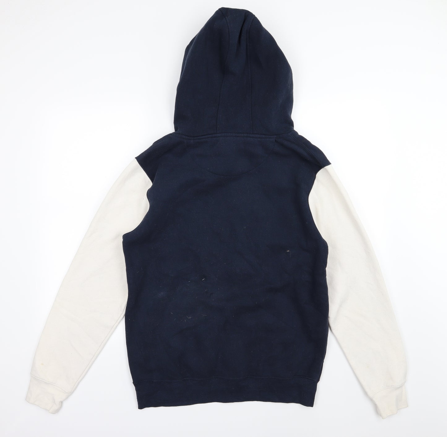 Cotton Ridge Mens Blue  Jersey Pullover Hoodie Size M