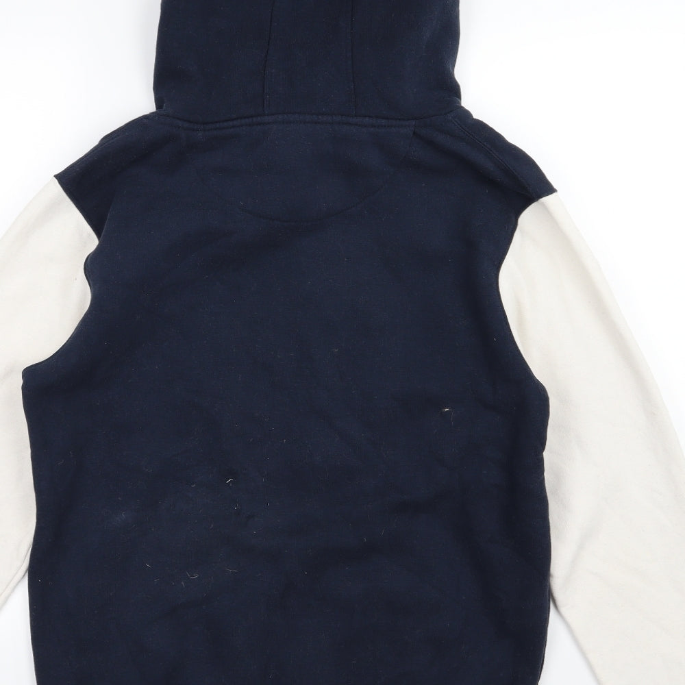 Cotton Ridge Mens Blue  Jersey Pullover Hoodie Size M
