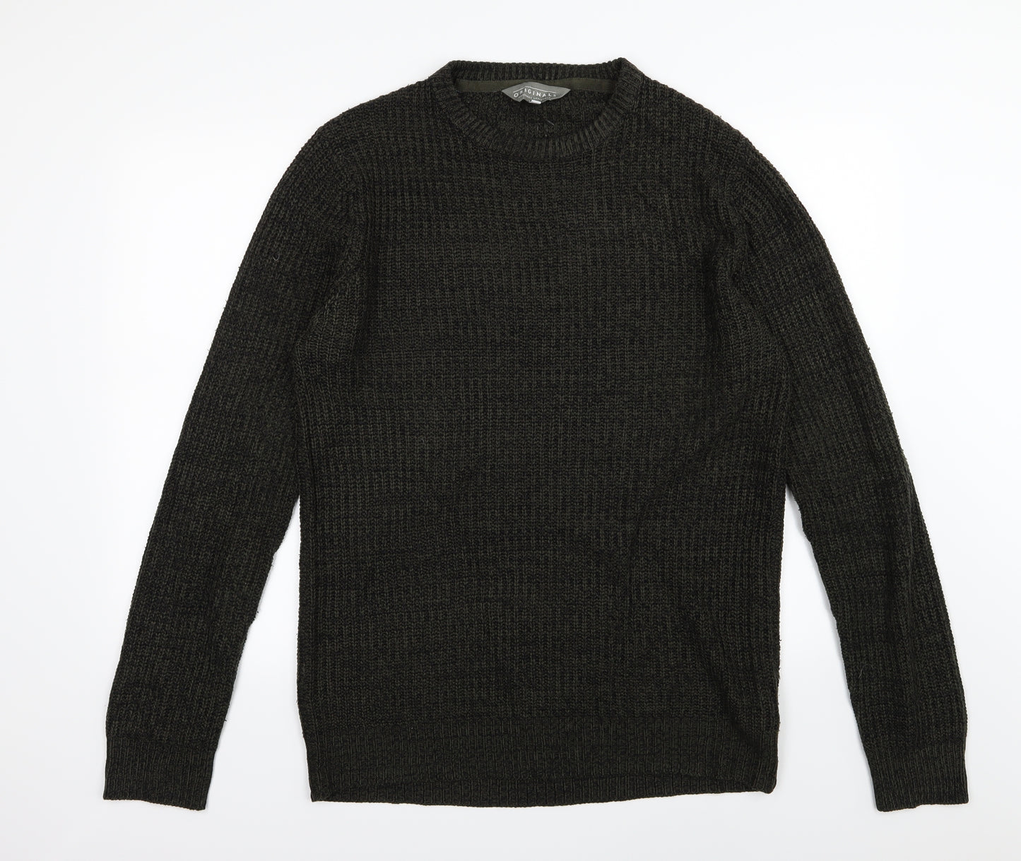 Originals Mens Green  Knit Pullover Jumper Size XL