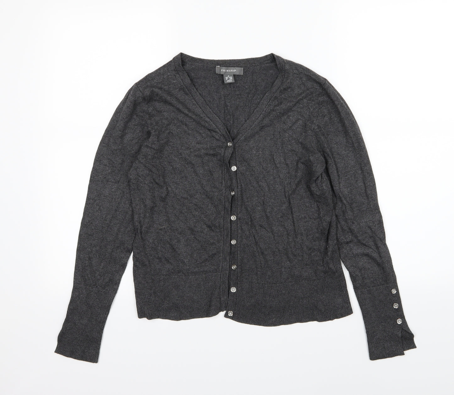 Primark Womens Gold  Knit Cardigan Jumper Size M