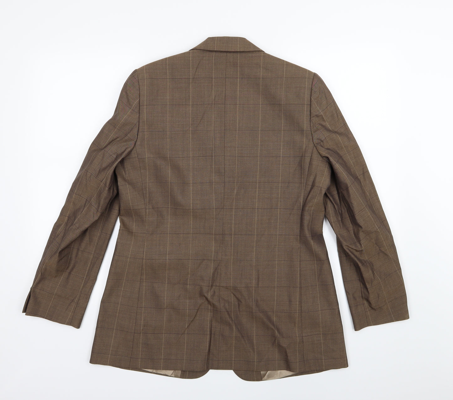 Marks and Spencer Womens Brown Striped  Jacket Suit Jacket Size 14