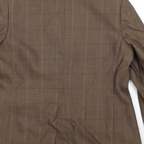 Marks and Spencer Womens Brown Striped  Jacket Suit Jacket Size 14