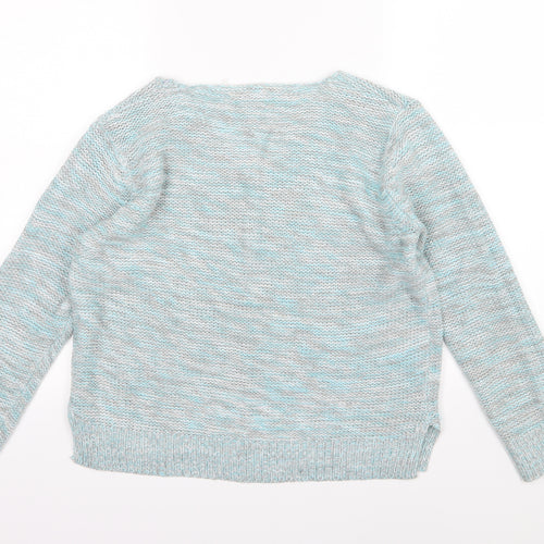 Papaya Womens Blue  Knit Pullover Jumper Size M