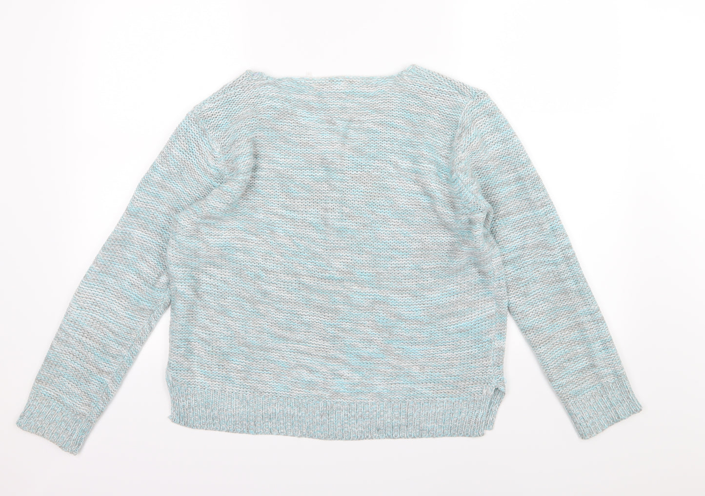 Papaya Womens Blue  Knit Pullover Jumper Size M