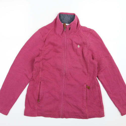 Tayberry Womens Pink  Jersey Full Zip Sweatshirt Size S