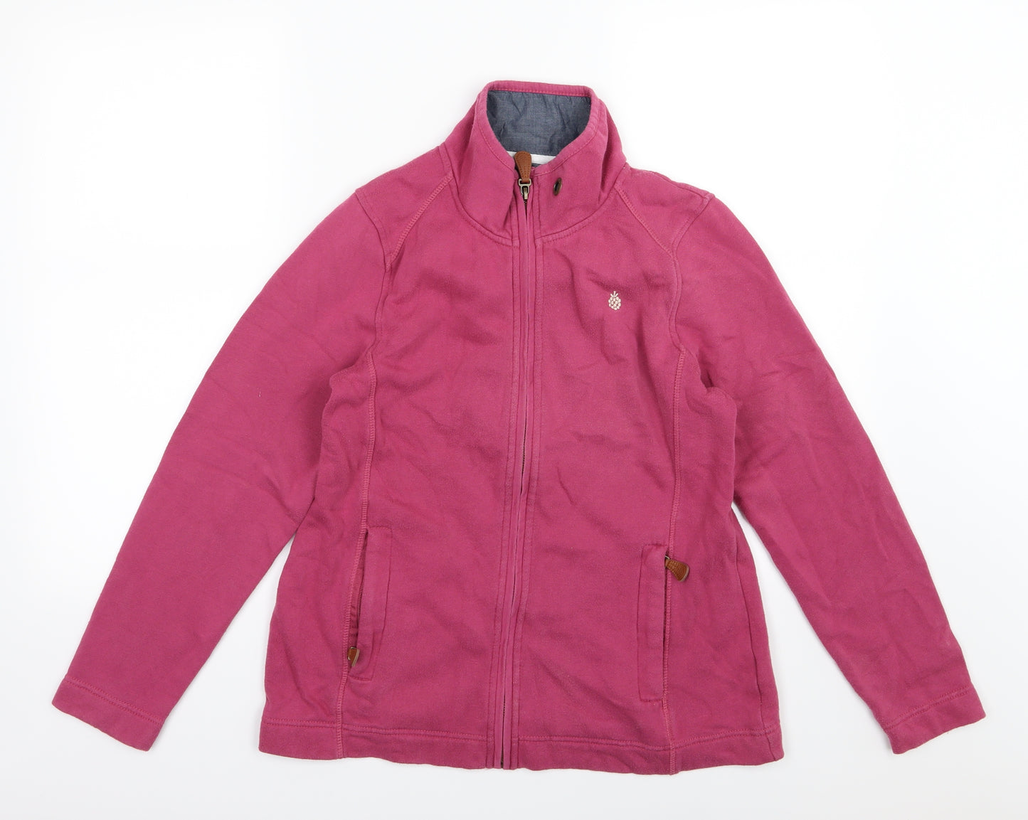 Tayberry Womens Pink  Jersey Full Zip Sweatshirt Size S