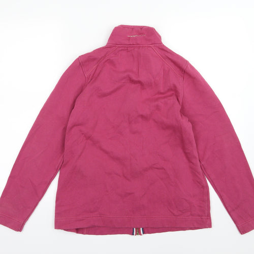 Tayberry Womens Pink  Jersey Full Zip Sweatshirt Size S