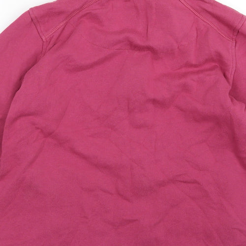 Tayberry Womens Pink  Jersey Full Zip Sweatshirt Size S