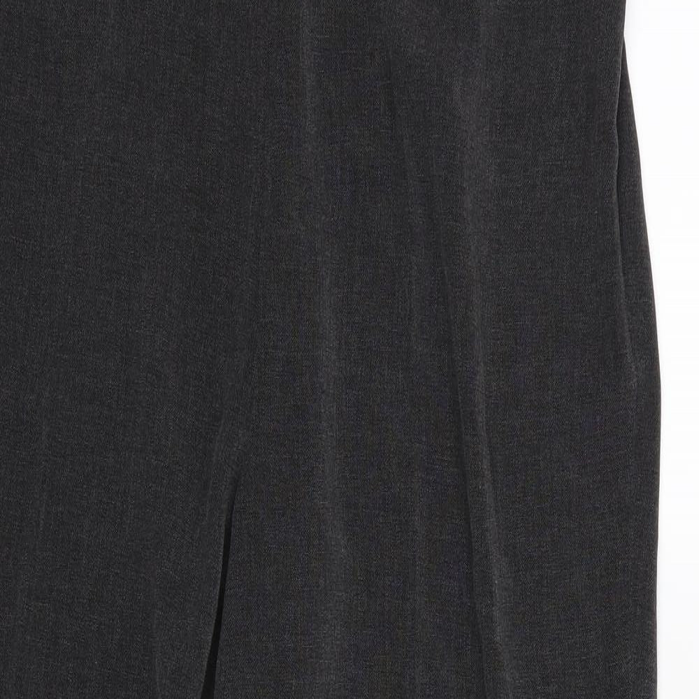 Ann Harvey Womens Grey  Rayon Trousers  Size 16 L30 in