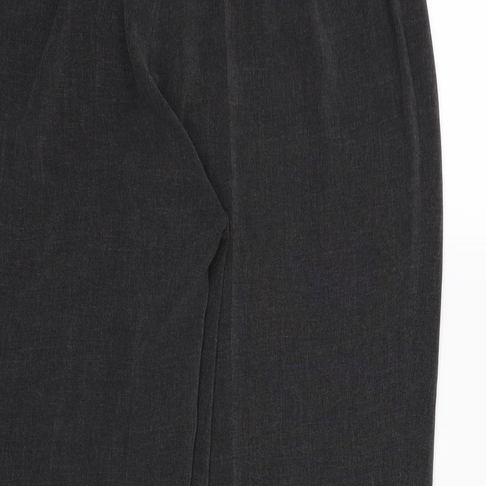 Ann Harvey Womens Grey  Rayon Trousers  Size 16 L30 in