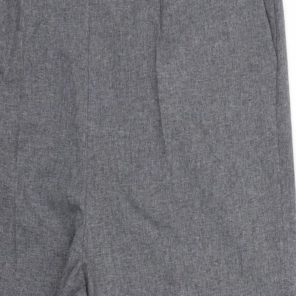 Bonmarché Womens Grey  Rayon Trousers  Size 18 L25 in