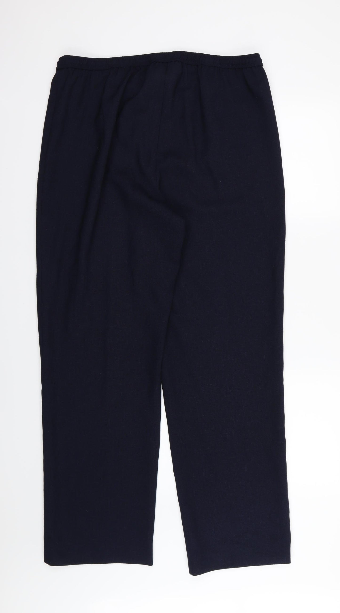 Jacques Vert Womens Blue   Trousers  Size 16 L31 in