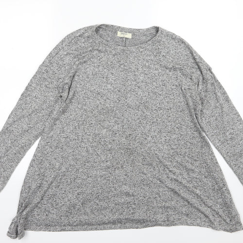 Papaya Womens Grey  Knit Pullover Jumper Size 12