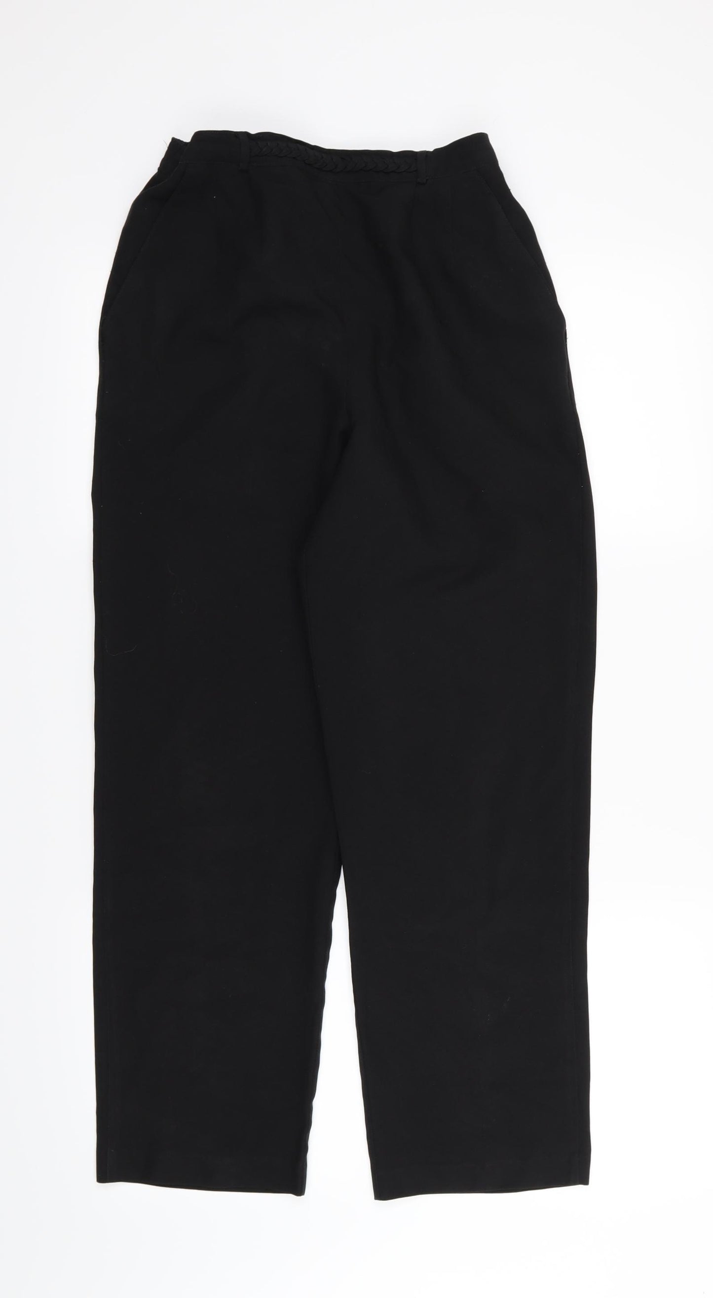 Sarah Hamilton Womens Black  Rayon Trousers  Size 10 L27 in