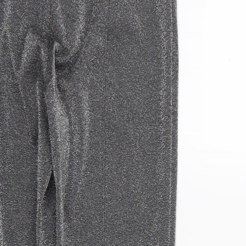 H&M Womens Silver   Trousers  Size 10 L30 in
