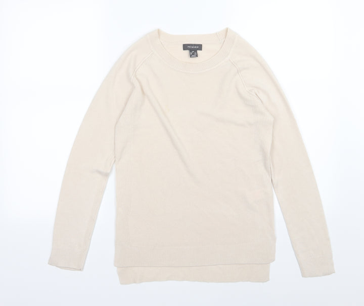 Primark Womens Beige  Knit Pullover Jumper Size 2XS