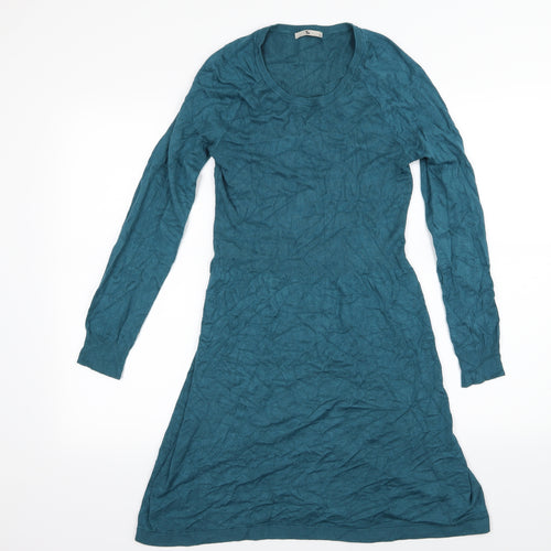 TU Womens Blue  Knit Jumper Dress  Size 10