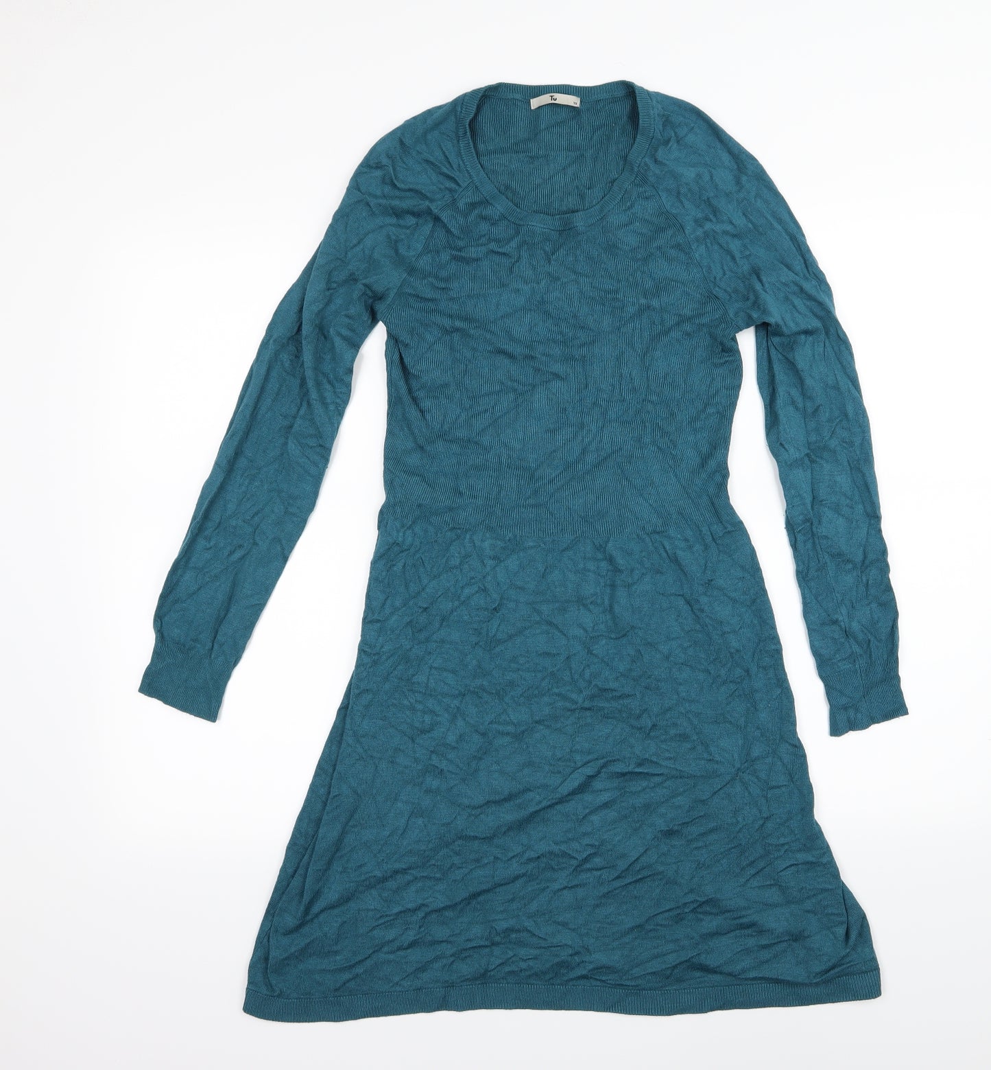 TU Womens Blue  Knit Jumper Dress  Size 10