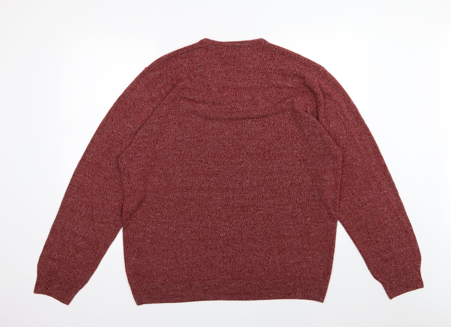 Marks and Spencer Mens Red  Knit Pullover Jumper Size 2XL