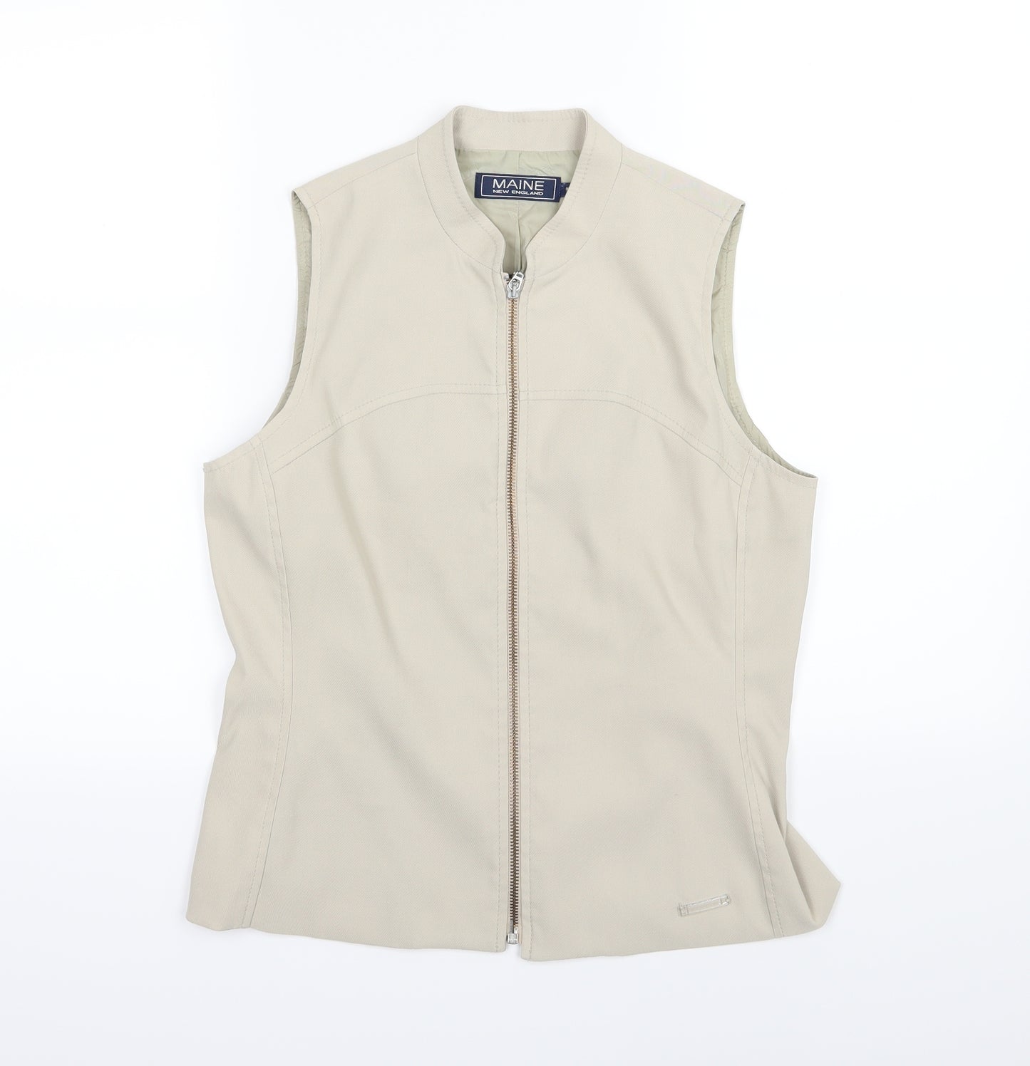 Maine New England Womens Beige   Gilet Jacket Size 12