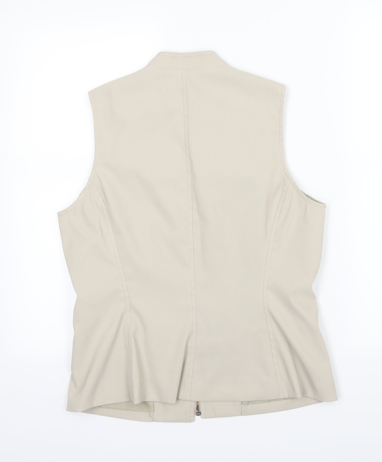 Maine New England Womens Beige   Gilet Jacket Size 12