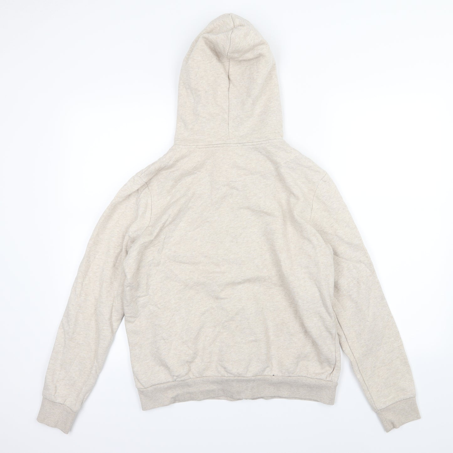 H&M Womens Beige  Jersey Full Zip Hoodie Size M