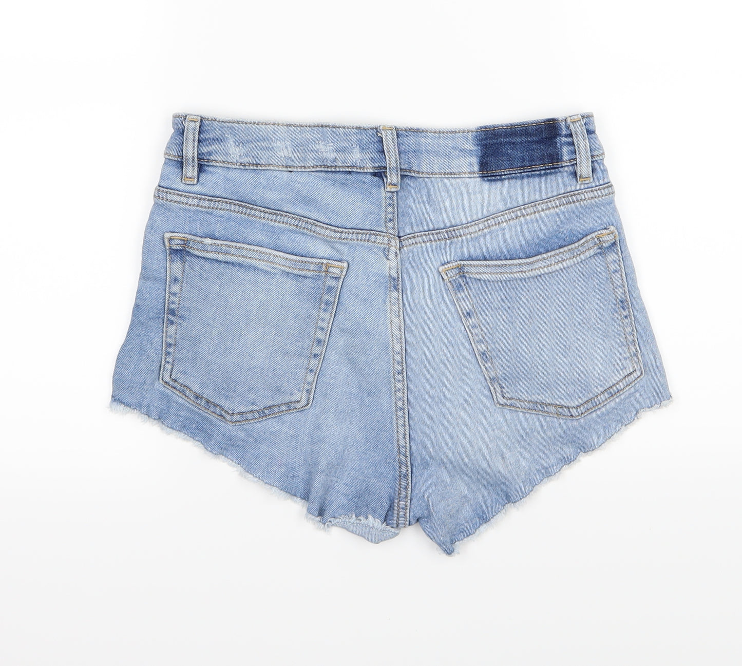 Divided by H&M Womens Blue  Denim Hot Pants Shorts Size 10