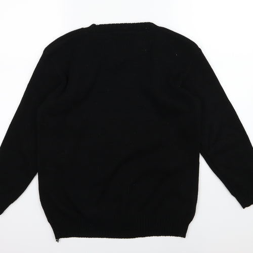 Sui collection Womens Black  Knit Pullover Jumper Size S  - Christmas