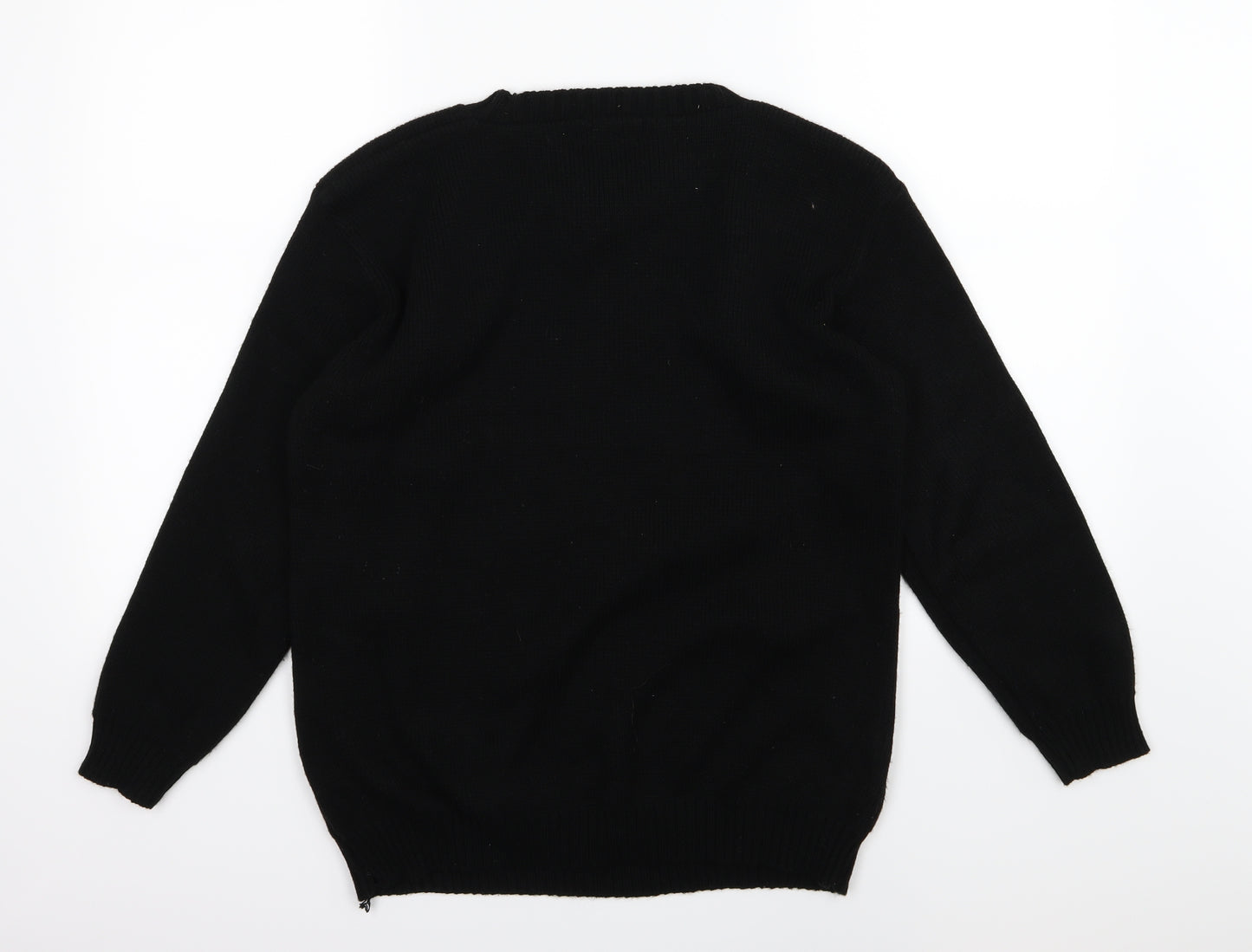 Sui collection Womens Black  Knit Pullover Jumper Size S  - Christmas
