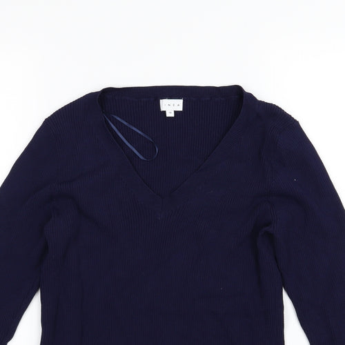 Linea Womens Blue  Knit Pullover Jumper Size 18
