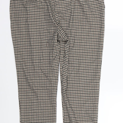 F&F Womens Brown Striped  Trousers  Size 14 L26 in