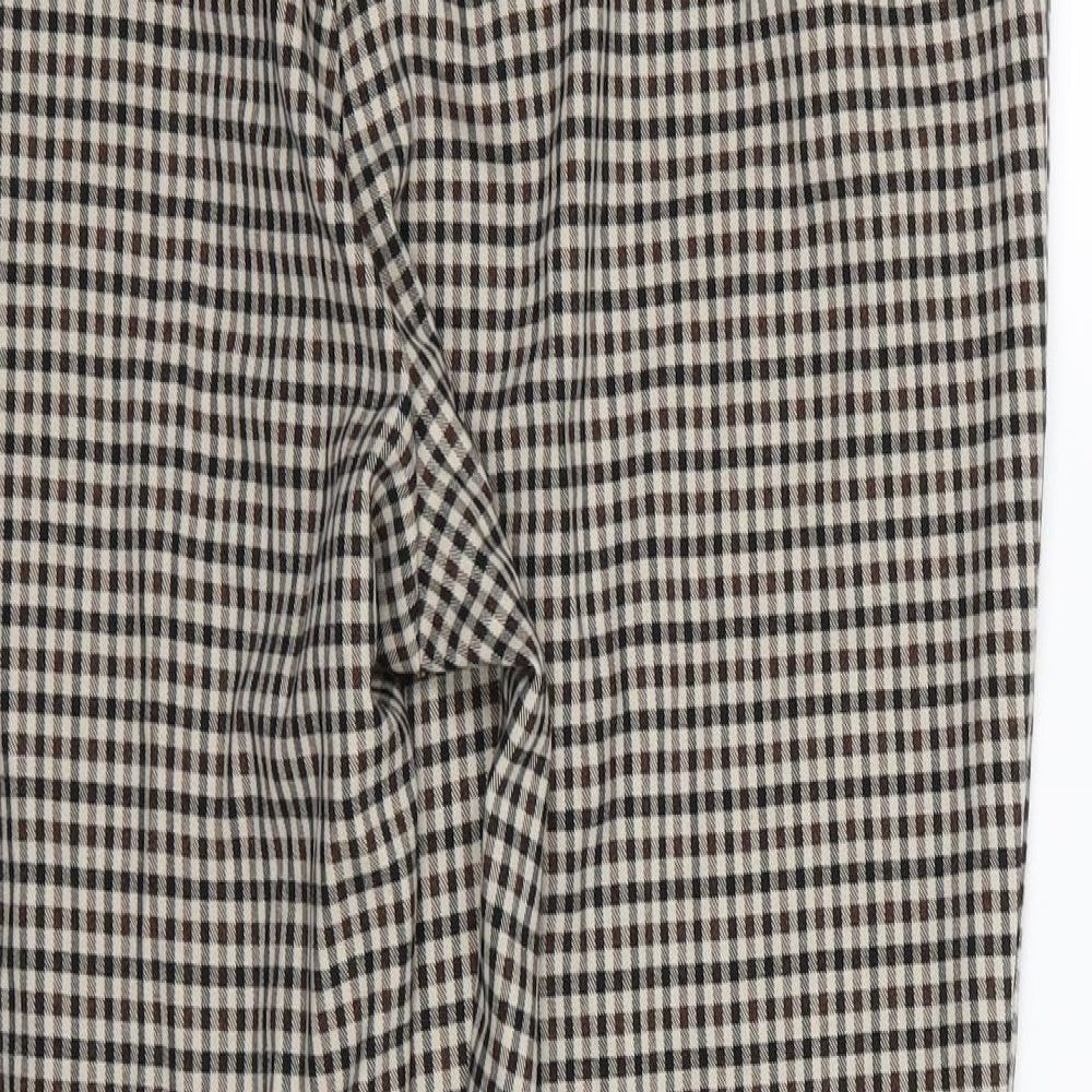 F&F Womens Brown Striped  Trousers  Size 14 L26 in