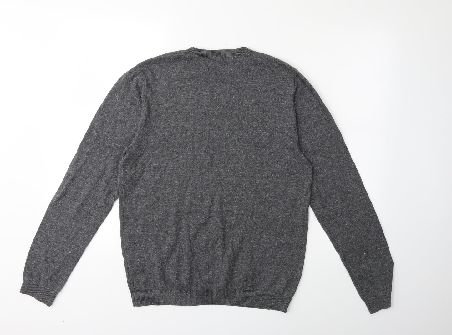 Topshop Womens Grey  Knit Pullover Jumper Size M