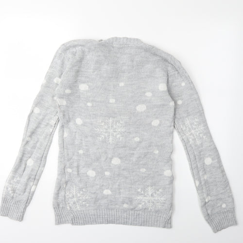 Preworn Womens Grey  Knit Pullover Jumper Size S