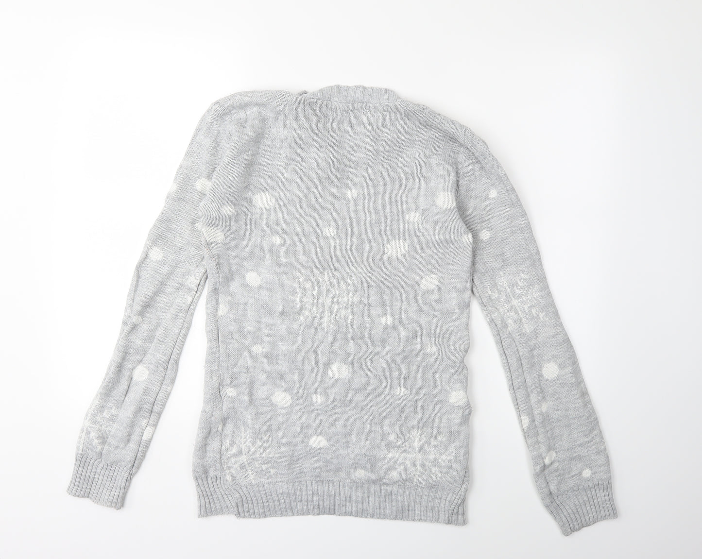 Preworn Womens Grey  Knit Pullover Jumper Size S