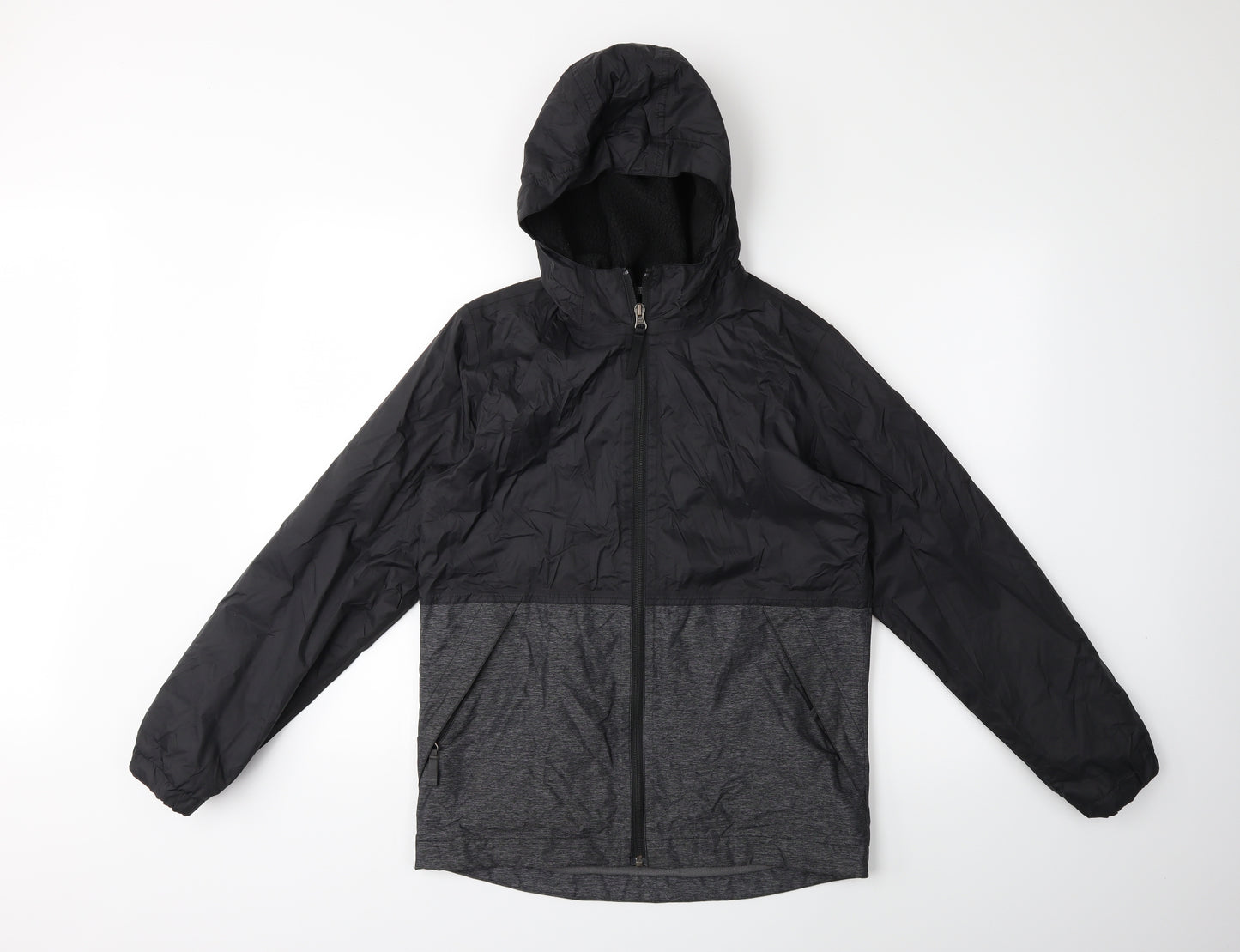 The North Face Boys Black   Rain Coat Coat Size L