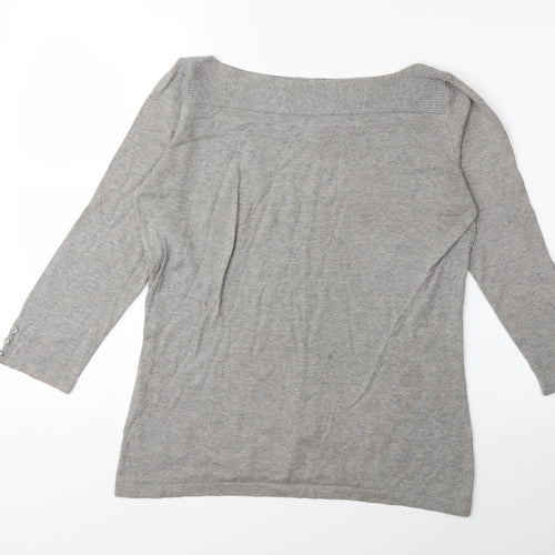 NEXT Womens Grey  Knit Pullover Jumper Size 12