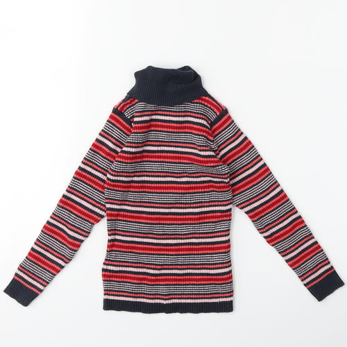 NEXT Girls Red Striped  Pullover Jumper Size 4-5 Years