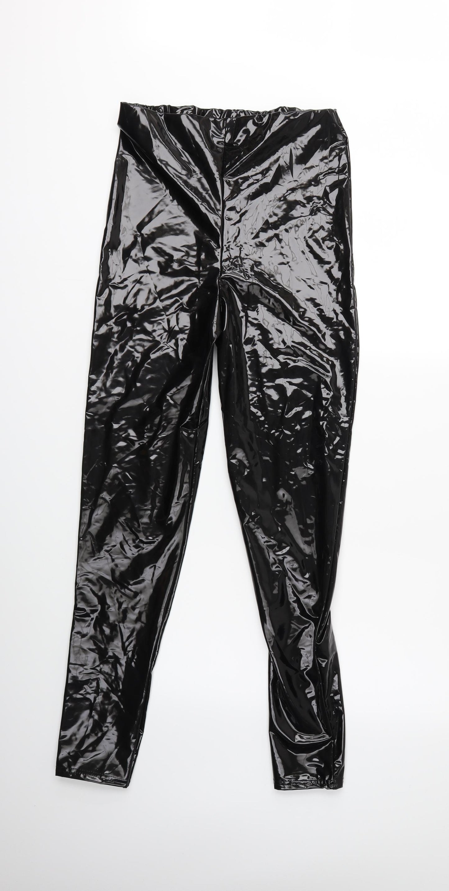 PRETTYLITTLETHING Womens Black   Trousers  Size 12 L30 in