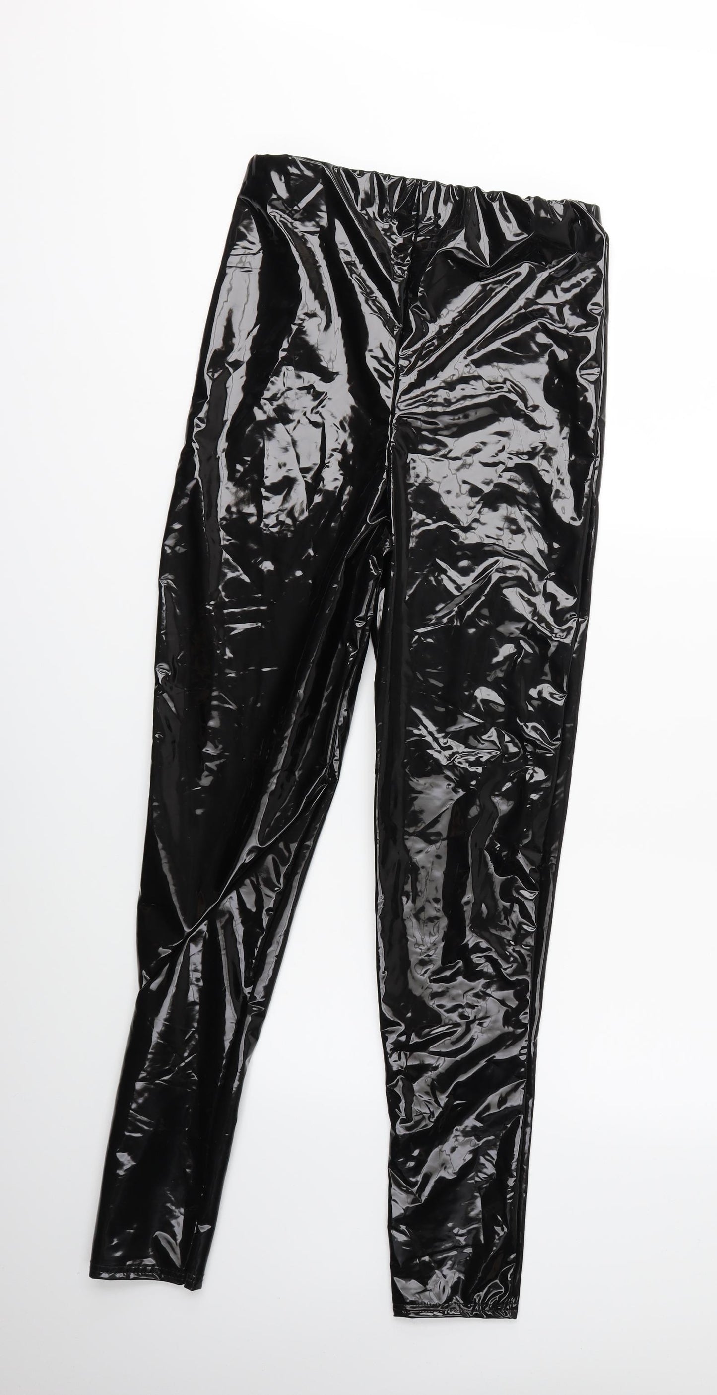 PRETTYLITTLETHING Womens Black   Trousers  Size 12 L30 in